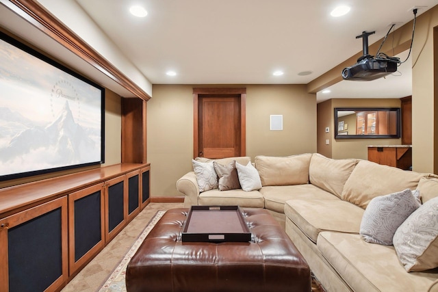 view of home theater room