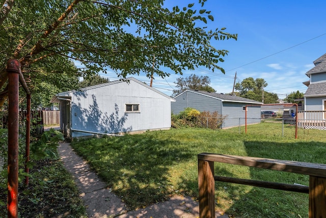 view of property exterior featuring a yard