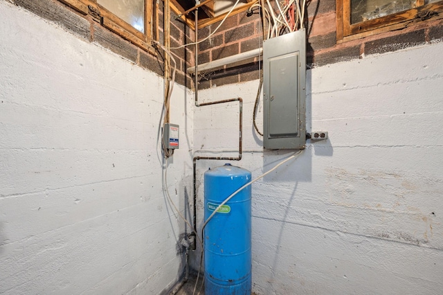 utility room with electric panel