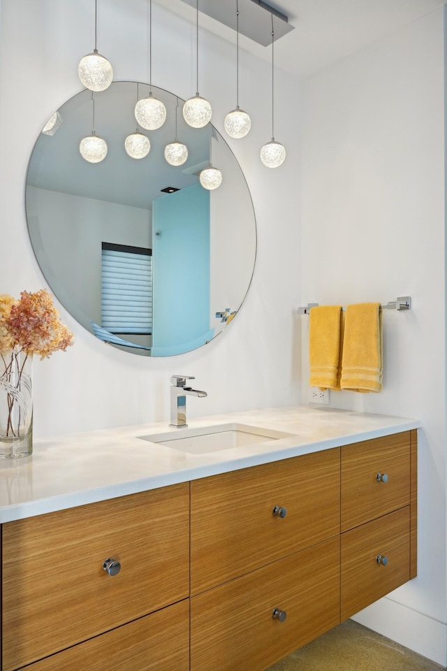 bathroom featuring vanity