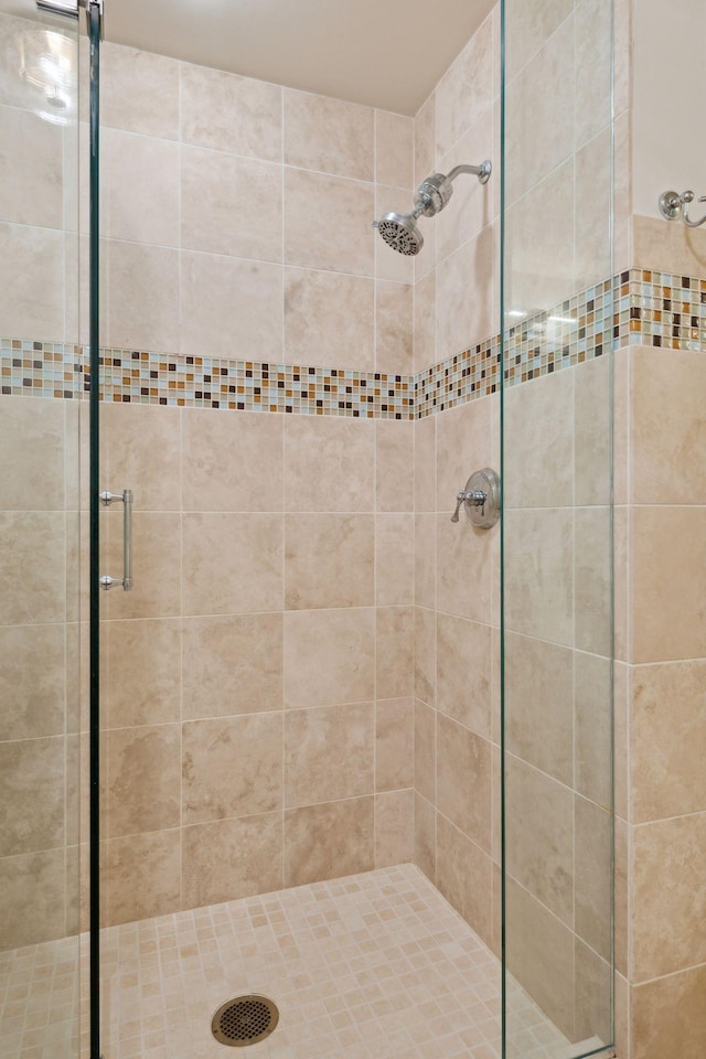 bathroom with walk in shower