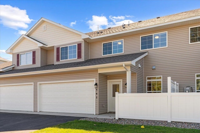 view of front of house featuring a garage