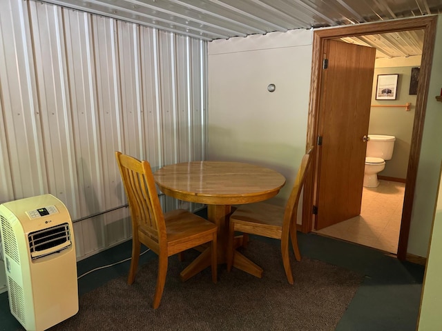 view of dining area