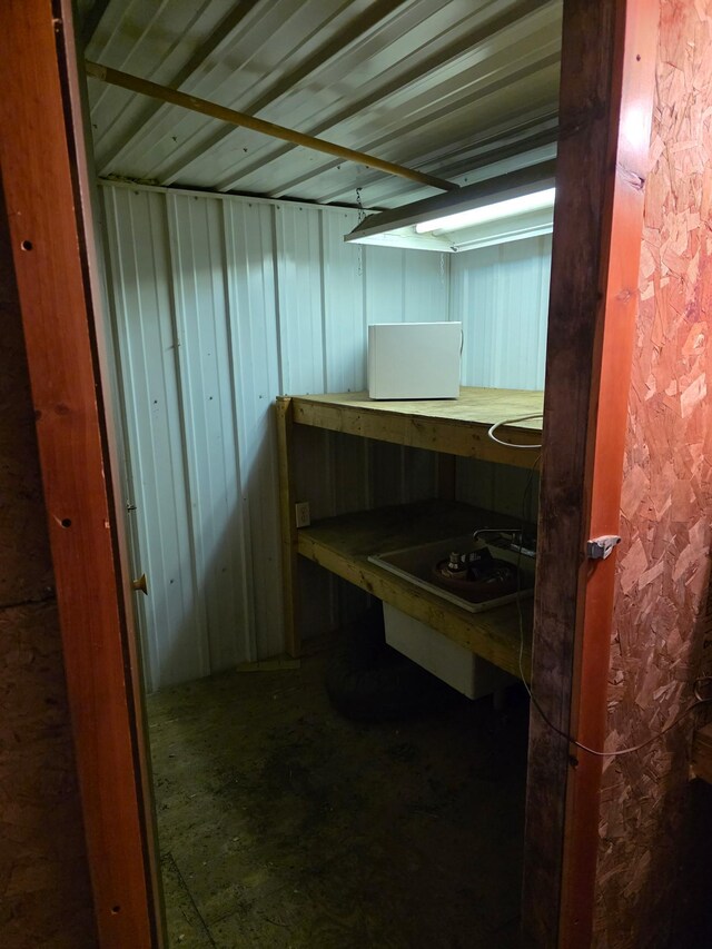 view of storage room