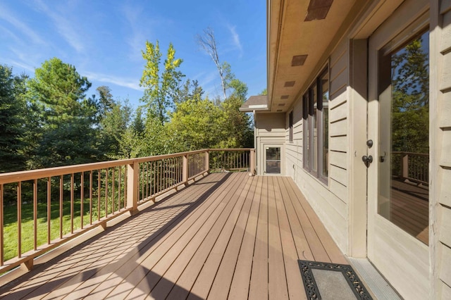 view of wooden terrace