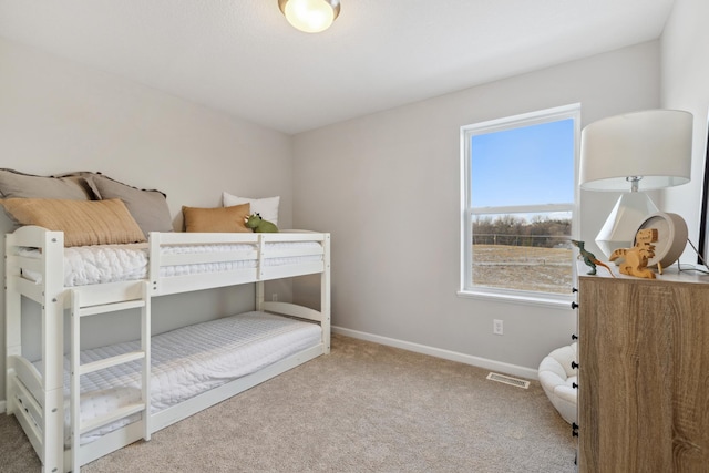 bedroom with carpet