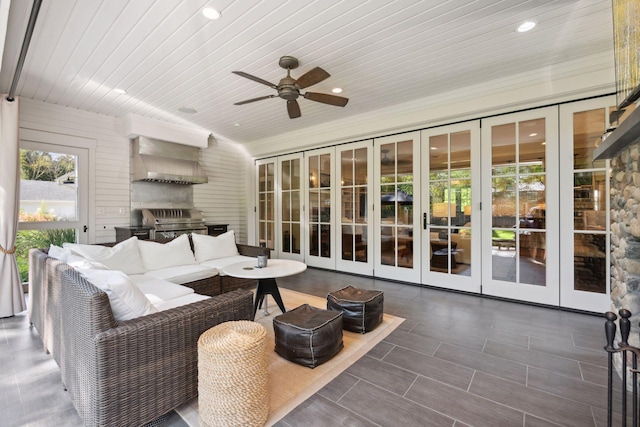 20545 Linwood Rd, Deephaven, MN 55331 - sunroom with french doors