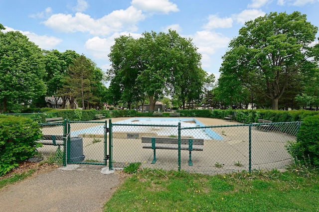 view of pool