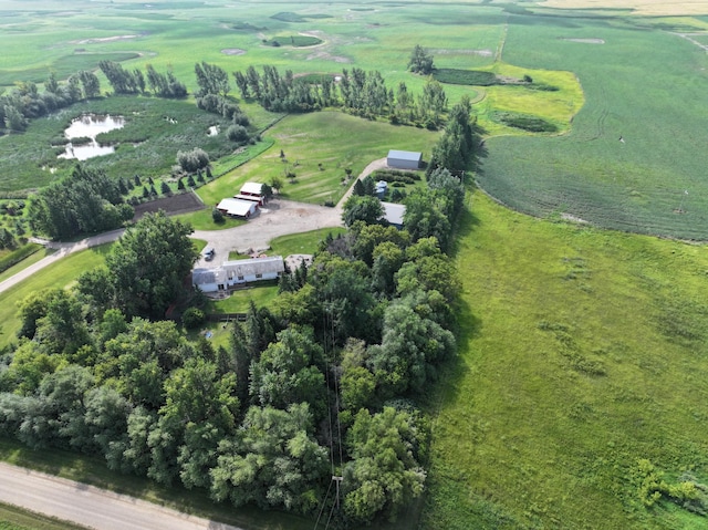 drone / aerial view featuring a rural view