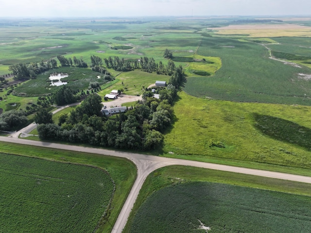 bird's eye view featuring a rural view