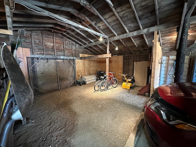 view of attic