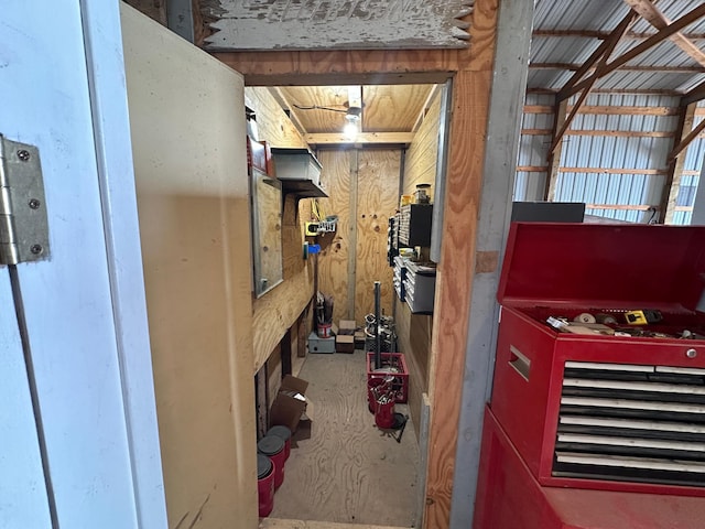 view of storage room