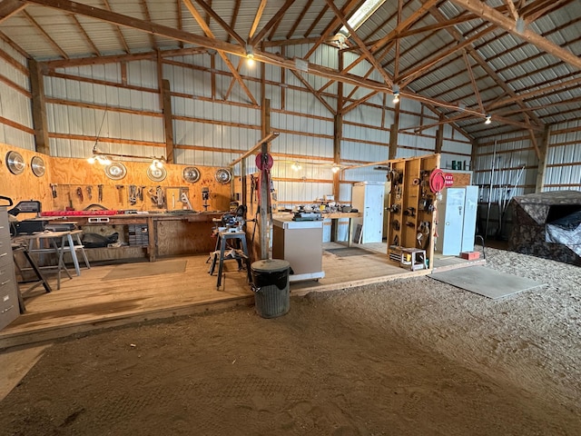 view of horse barn