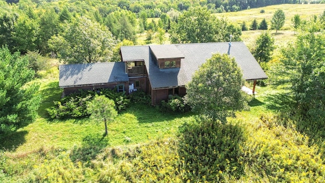 aerial view with a view of trees