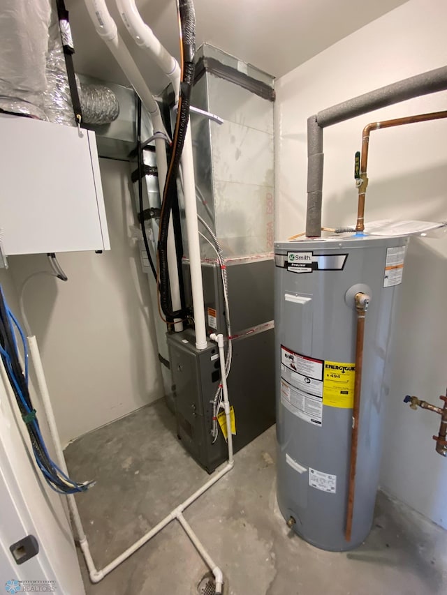utilities featuring water heater