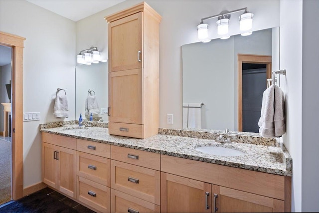 bathroom with vanity