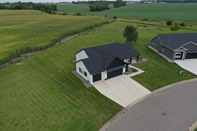 bird's eye view featuring a rural view