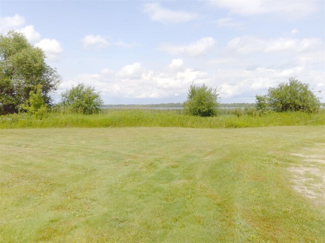 view of yard featuring a rural view