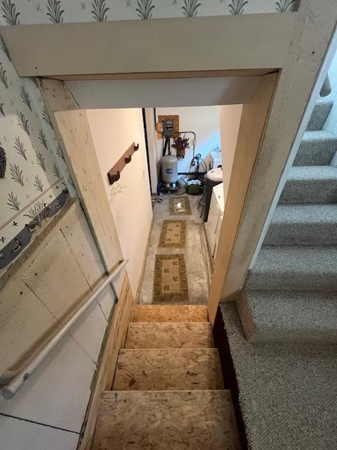 view of stairway
