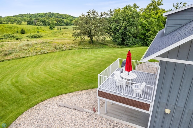 25002 State Highway 108, Lida Twp, MN 56572 - view of yard with outdoor dining area and a deck