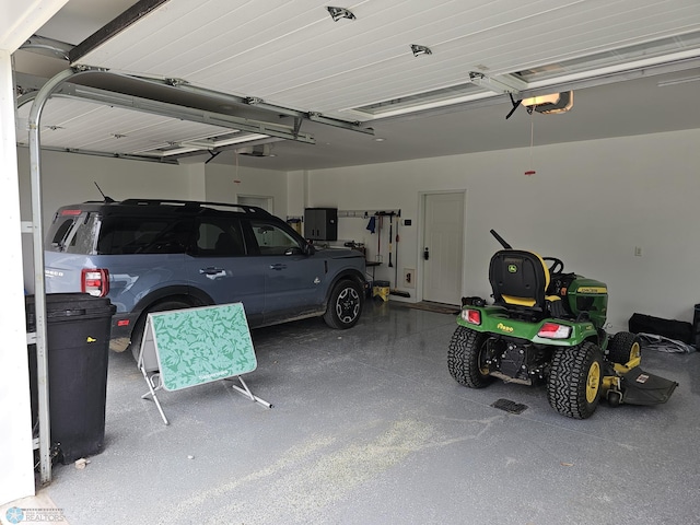 25002 State Highway 108, Lida Twp, MN 56572 - garage featuring electric panel and a garage door opener
