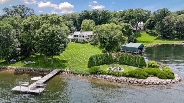 2670 Woolsey Ln, Woodland, MN 55391 - aerial view of property and surrounding area featuring a large body of water