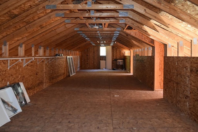 view of attic