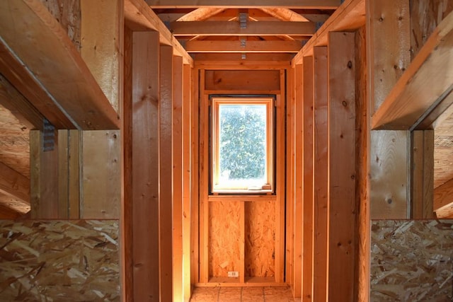 view of attic