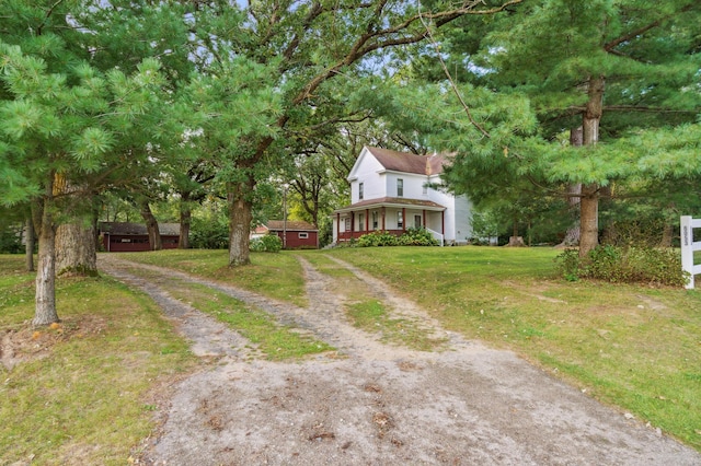 exterior space featuring a front yard