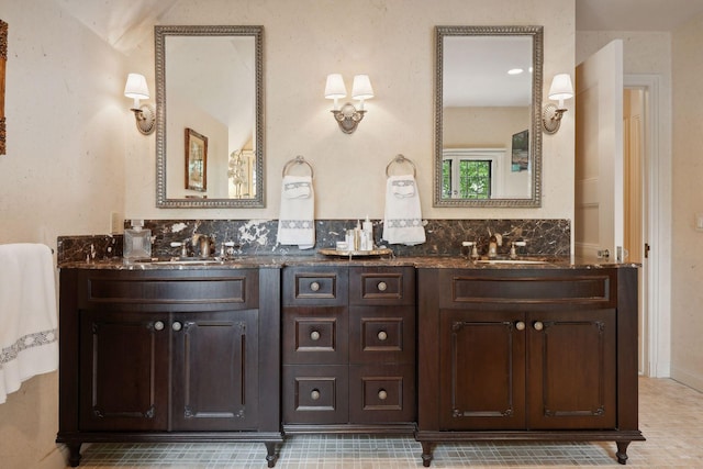 bathroom with vanity