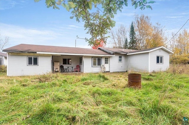 view of rear view of property