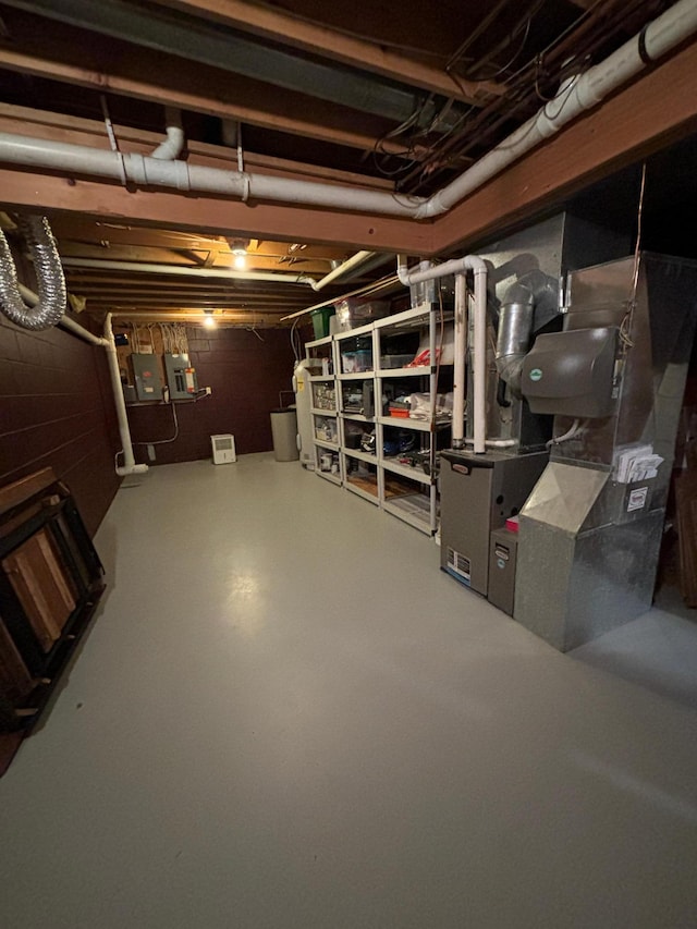 view of basement