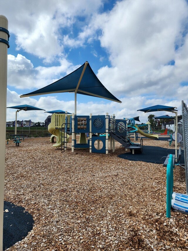 view of jungle gym