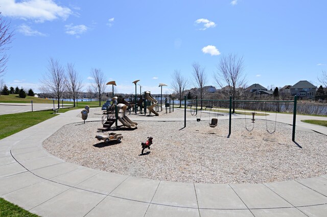 view of jungle gym