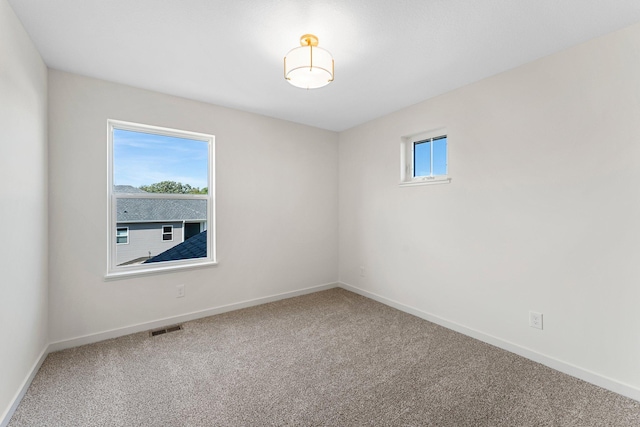 view of carpeted empty room