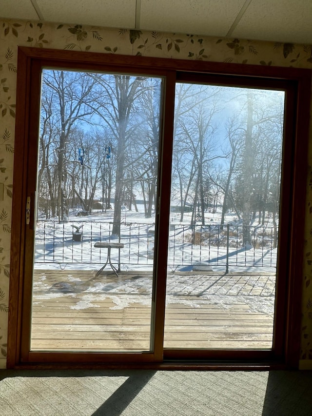 view of doorway to outside