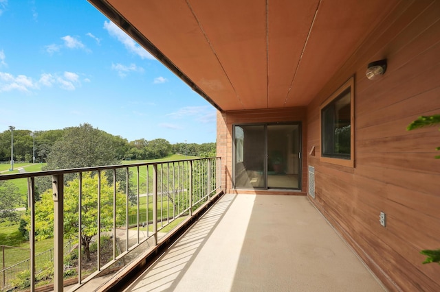 view of balcony