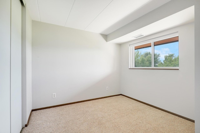 view of carpeted empty room