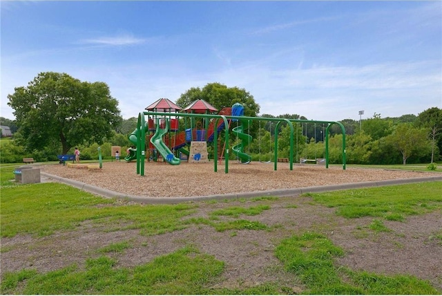 view of jungle gym