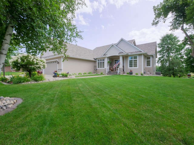 4424 Donway Dr NE, Alexandria, MN 56308 - craftsman-style house with a front lawn, an attached garage, and a shingled roof