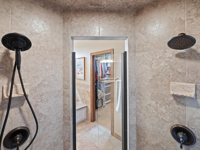 4424 Donway Dr NE, Alexandria, MN 56308 - bathroom view of a shower stall and tile walls