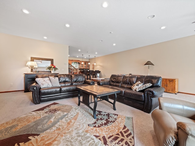 4424 Donway Dr NE, Alexandria, MN 56308 - living area with light colored carpet and recessed lighting