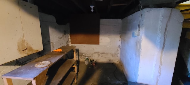 view of basement