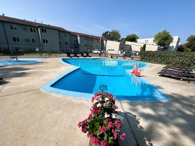 view of pool with a patio area