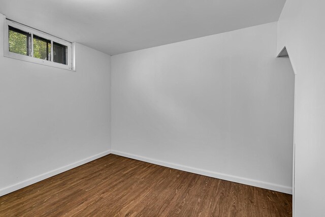 interior space with hardwood / wood-style flooring