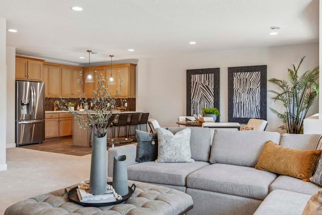 10291 Shadyview Ln N, Maple Grove, MN 55311 - living room with recessed lighting and light colored carpet