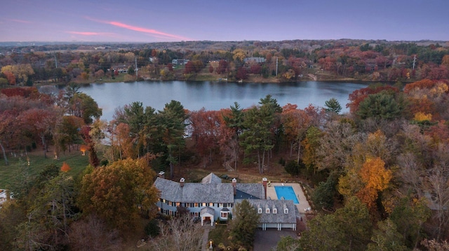 357 Salem Church Rd, Sunfish Lake, MN 55118 - aerial view featuring a water view and a forest view