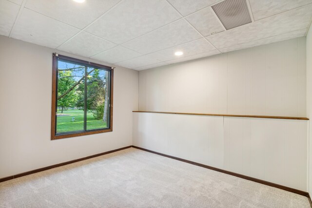 view of carpeted empty room