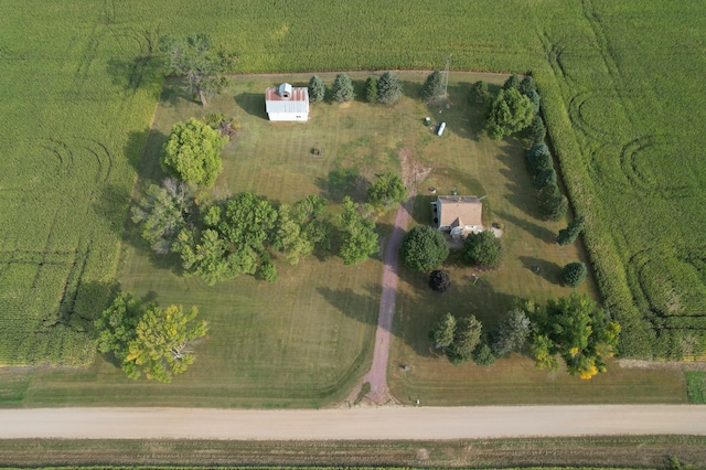 bird's eye view featuring a rural view