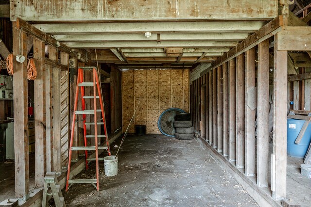 view of basement